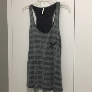 Racer back scoop neck stripped M top